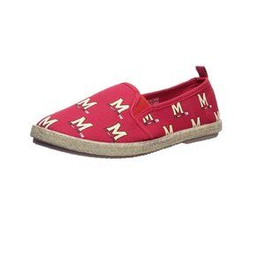 FOCO NCAA Women's Maryland Terrapins Espadrille Canvas Slip On Shoes NWT!  XL